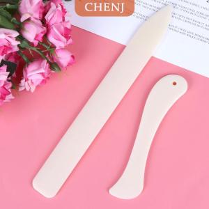 [COD] CHENJ อุปกรณ์งานฝีมือโฟลเดอร์กระดูกแบบพับได้อุปกรณ์เสริมกระดาษพับทำจากหนัง2ชิ้น