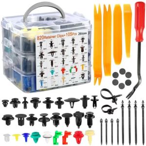 Automotive Body Retainer Kit - 925pcs Assorted Fasteners Trim Panel Retainer Set with Tool Set New