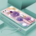 Apple iPhone 14 14Pro 14Max 14ProMax 13 12 11 Mini Pro Max 8 7 6 6s Plus SE2020 SE2022 Dandelion Flower Liquid Silicon Phone Case All-Inclusive Lens Soft Shockproof Cover. 