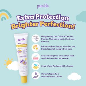 PURELA Skincare Baby Physical Sunscreen SPF 50+ PA++++ 30 gr - kulit normal sensitif melindungi kulit dari sinar matahari