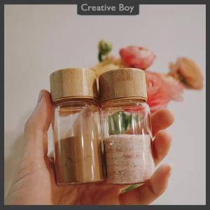 [Creative] 20 25 30ml Mini Glass Bottle For Coffee Concentrate Milk Juice Leakproof Bottle With Lid Mason Jar Portable Empty Jar