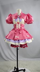 Lily Barrier Cosplay Game Identity V Cheerleader Cosplay Costume Party Uniform Pink Dress Carnival Anime Role Play Suits
