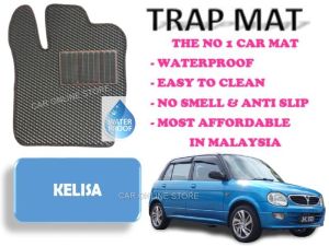 Perodua Kelisa TrapMat Customize Car Floor Mat 100%Waterproof AntiSlip Easy to Clean(Front & Rear) - Perodua Accessories