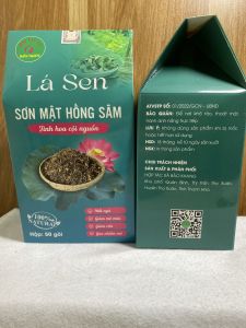 Trà lá sen túi lọc (combo 2 hộp 80 gói) trà túi lọc lá sen sơn mật hồng sâm giảm mỡ bụng đùi bắp tay bắp chân hiệu quả dễ ngủ ngủ ngon