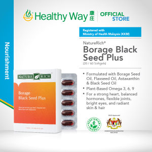 【FORMULA UPGRADED】Naturerich Borage Plus | Balance Hormones | Reduce Joint Pain (2x10/ 6X10 Vegetable Softgels)