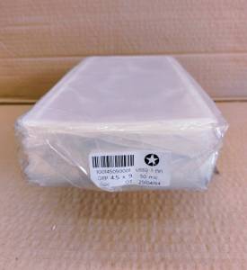 ถุงแก้ว 4.5×9 นิ้ว แพคละ 1 กก. ความหนา 50 ไมครอน ตราดาว