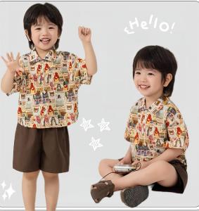 BB157 พร้อมส่ง ชุดเซ็ตเด็กผู้ชาย ชุดเด็ก ไม่มีกระเป๋าเสื้อ ชุดเด็กผู้ชายเกาหลี ชุดเด็กผู้ชายเท่ห์ๆ