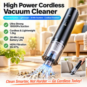 Wireless Vacuum Cleaner Powerful Cordless Vacuum High Suction Power Portable Cleaner
