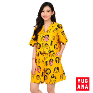 YUGANA - DARRA Setelan Wanita Jumbo Lengan Pendek
