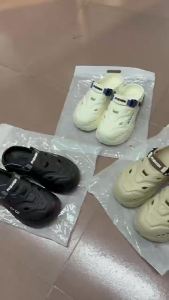[Free Shipping] Mens outdoor driving dual-use summer beach clogs mens office non-slip large size closed-toe sandals