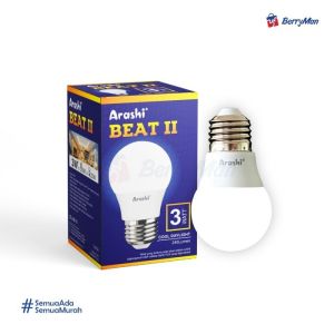 ARASHI BEAT II LAMPU BOHLAM LED 3W 5W 7W 9W 12W 15W 18W Cahaya Putih Super Terang