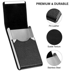 Business Card Holder Leather Credit Card Case Pocket Card Ultra-thin Business Card Case Magnetic