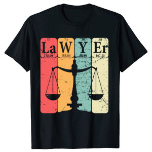 Funny Lawyer Periodic Table Nerd T-shirts Men Womens Fashion Casual Tshirt Loose Oversized Streetwear T Shirt