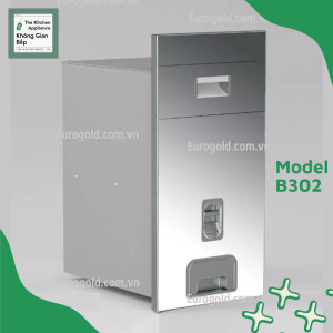 (Chào Sàn) Thùng Gạo Mặt Gương Eurogold Cao Cấp - Thiết Kế Âm Tủ Nút Nhấn Sang Trọng Tiện Lợi