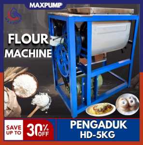 MAXPUMP Pengaduk adonan Tepung-5kg Mesin Pengaduk HMJ-5KG Tepung Bisa untuk Roti KUE 750watt