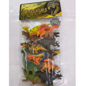 Mainan Anak Hewan Dinosaurs Karet PR 17666 Binatang Figure DINOSAURUS WORLD Murah Terbaru | Mainan Anak Koleksi Hewan Dino Karet Ukuran Sedang Kemasan Kantong | Mainan Edukasi Anak Binatang Dinosaurus Berbagai Macam Bent