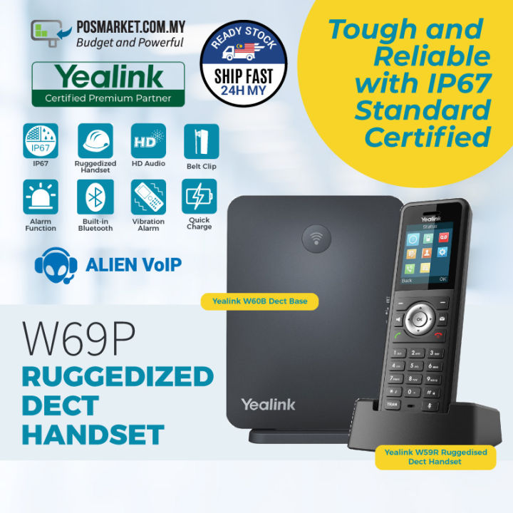 Yealink W P Ruggedized Dect Ip Phone System Lazada