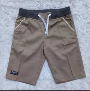 Celana Pendek Chinos Anak Model Short Kancing Sol Bahan Twill Warna Solid