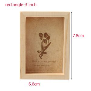 PREDICATE MACROSCALE65PR3 Mini Wedding Decor Art Fashion Wooden Photo Frame Picture Holder Plant specimen