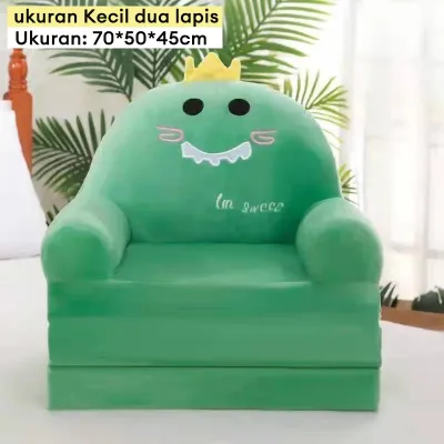 Sofa Lipat Anak Kursi Santai Lipat sofa lipat Kursi Lipat Tidur Pola kartun yang lucu