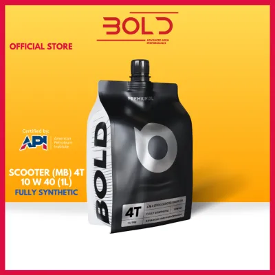 BOLD SCOOTER OIL 4T 10w40 1L MB SN Fully Synthetic Engine Oil Minyak Hitam Skuter Pelincir Motor 10w-40 ( EGO NVX BEAT