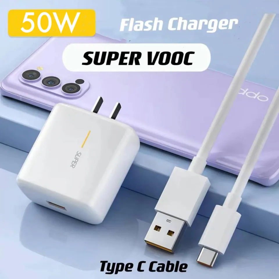 Oppo 125w Flash Charge 50w Mini Supervooc Charger Fast Charging