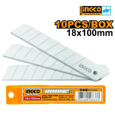 Hộp 10 lưỡi dao rọc giấy TOLSEN INGCO 30011