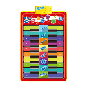 Family Interactive Musical Toys for Kids Baby Playmat Two-Player Floor Piano Music Mat Instrument Keyboard Touch Learn Play Blanket Kindergarten Birthday Christmas Gifts for Kids Boys Girls 1/2/3/4/5/6/7/8 Years Old