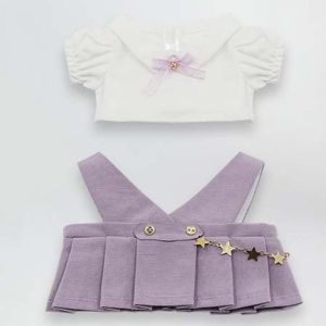 BANZU Dress Up 20cm Doll Clothes T-shirt Stuffed Dolls Cotton Dolls Outfit Fashion Academy Uniform Doll Uniform Set Dolls Accessories