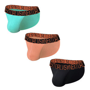 CMENIN ORLVS 3Pcs Logo Gợi Cảm Quần Lót Nam Jockstrap Nam Bikini Panteis Quần Lót Nam OR696