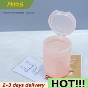 PkYeG Cotton Balls Organizer Nail Cotton Pads Storage Cup With Clip Lid For Nail Polish Remover Cotton Swabs Manicure Makeup Tools