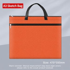 INNEED A3 Túi đựng tài liệu A3 Dung lượng lớn có tay cầm Túi Tote đựng tài liệu Bền bỉ Vải Oxford Túi đựng bản vẽ phác thảo