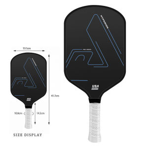 T700 Carbon Fiber Pickleball Paddle Pro V 16MM Non-Slip Handle Rough Frosted Surface Pickleball Racket Set Professional Competition Racket Beginner Increase Friction