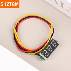 [COD] SHZTGM เครื่องวัดแรงดันไฟฟ้าดิจิทัล LED DC 0-100V 1ชิ้น0.28นิ้วปรับได้