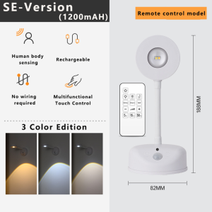 Rechargeable Wall Lights & Sconces LED Wall lamp Lighting control (Multifunctional Touch Control and Remote Control) Automatic switch Street lamp courtyard Landscape decorative lamp Decor for bedroom stairs home
