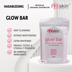 RyxSkin Glow Bar Beauty Soap 135g & 70g Mini – Moisturizing Whitening Exfoliating Brightening
