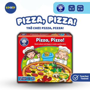 Trò chơi trí tuệ Pizza Pizza! - Orchard Toys giúp trẻ nhận biết màu sắc hình dạng kỹ năng xã hội