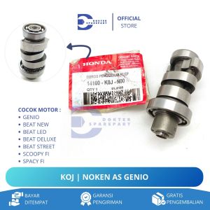 KOJ NOKEN AS CAMSHAFT GENIO / BEAT NEW LED STREET DELUXE / SCOOPY SPACY FI / PENGGERAK KLEP