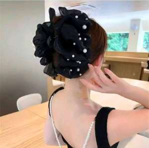 Ladies Cloud Bubble Mesh Double-Sided Large Bow Hair Claw Clip Suitable For Daily Use H906