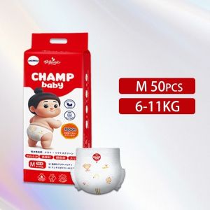 [Sản phẩm mới]-CHAMPION BABY-Tã quần/tã dán cho bé thoải mái nhẹ và thoáng khí giao hàng nhanh S/M/L/XL/XXL/XXXL(50pcs)