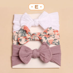 LAKOE 3Pcs/Set Bandana Pita Bayi Lucu Newborn/Perempuan Aksesoris Rambut Anak/Baby Headwrap