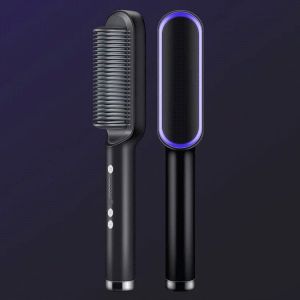 หวีไฟฟ้า ให้ความชุ่มชื้นและขจัดไฟฟ้าสถิตย์ เครื่องม้วนผม ดูดี ขี้เล่นและน่ารัก ผมแข็งเป็นพิเศษ