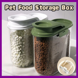 2L Pet Grain Transparent Storage Bucke Food Storage Tank Large Capacity Sealed Moisture-proof Food Container