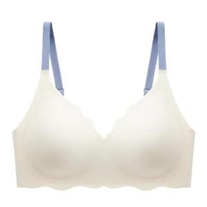 เสื้อชั้นในแบบไม่มีสายบราดันรองรับเนื้อนิ่มทำจากยางบราไร้รอยต่อสุภาพสตรี Comfort