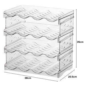 NEST Elvi Wine Bottle Rack Organizer Stackable Water Bottle Rack SG