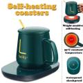 New Coffee Cup Warmer Heater And Saucer Automatic Heating Mug Pad Set With Box. 