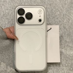2 IN 1 For Magsafe Charge Matte Case for iPhone 17 16 14 15 Pro Max Camera Protection Shockproof Magnetic Clear Soft Cover