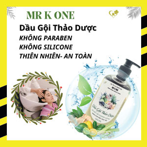 Dầu Gội Thảo Dược MR K ONE 500ml - Đã Thêm Dầu Bơ (bổ sung Omega-3 vitamin A vitamin D và vitamin E)