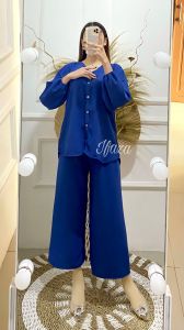 Setelan Wanita Cringkle Airflow Premium // Oneset Cringkle Kekinian