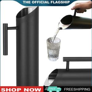 【New Arrival】 Stainless Steel Water Pitcher Coffee Pots Ergonomic Handle Water Jug 1.5/2L Water Serving Pot for Home and Office
